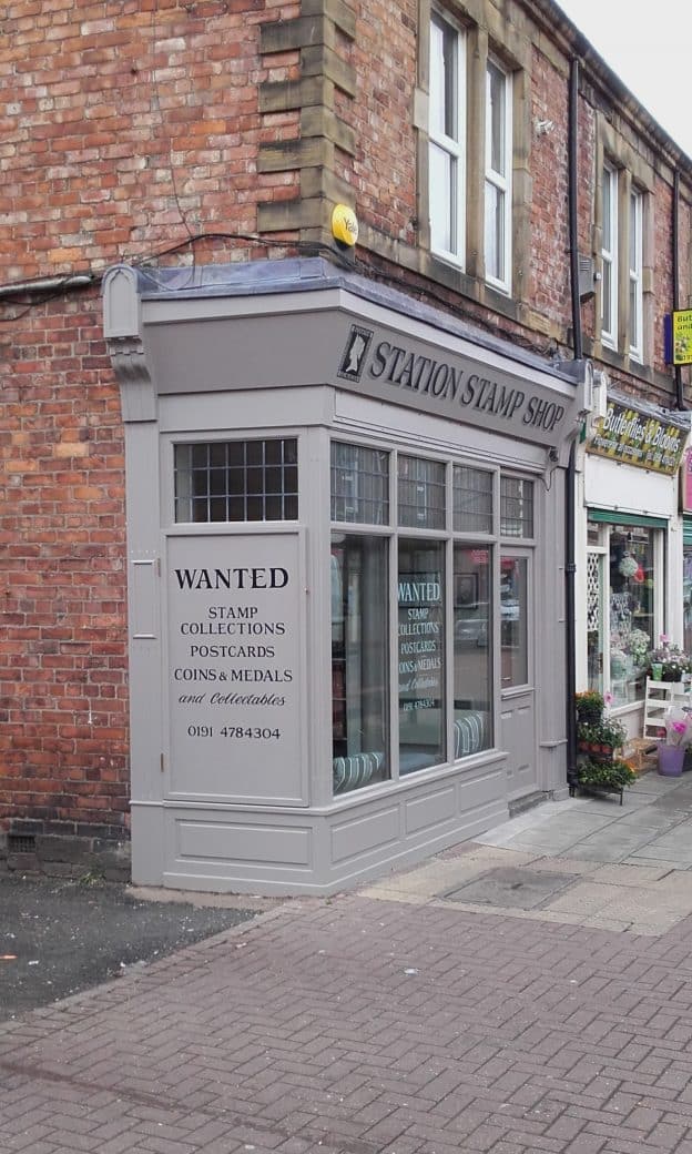 Recently Completed Refurbishment to Stamp Shop Front at Gateshead